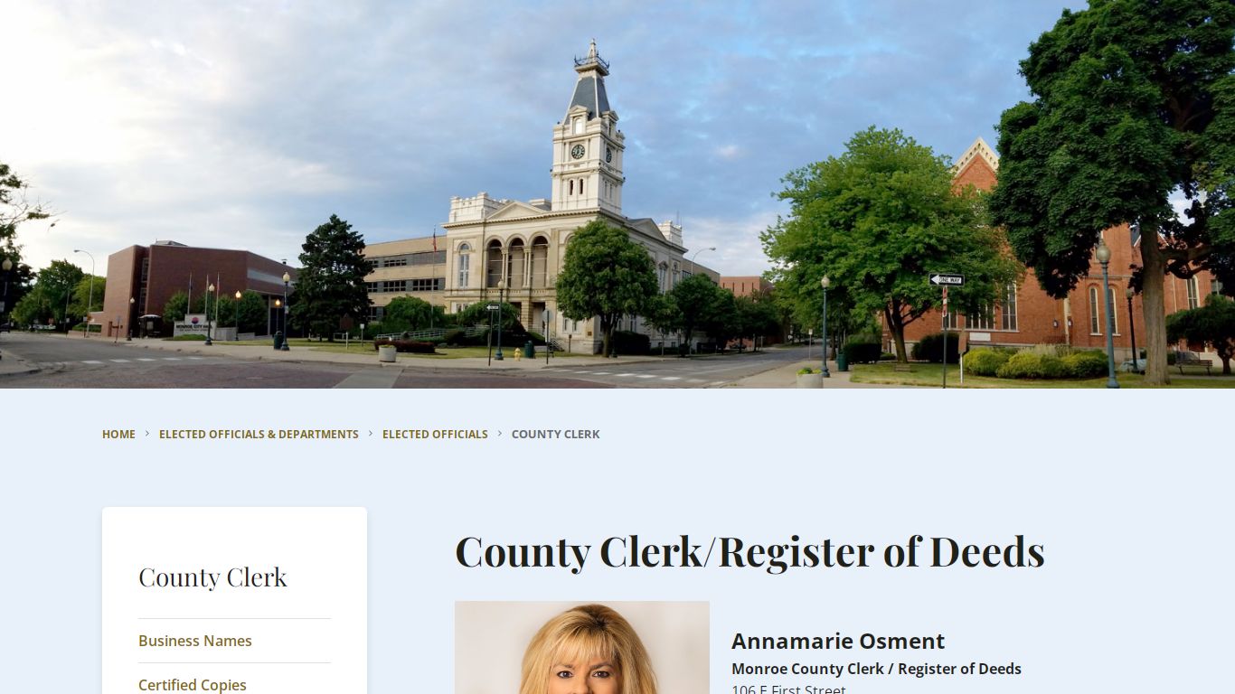 County Clerk - Monroe County, Michigan